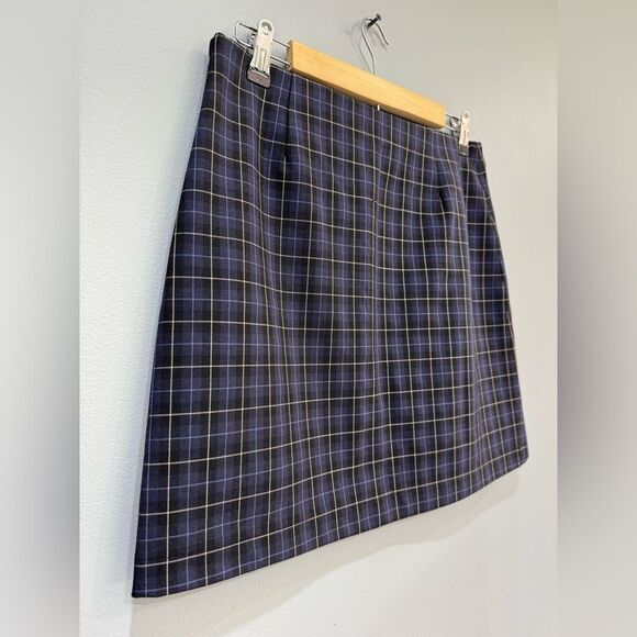 Blue Theory Plaid Mini Skirt Size 6 - Picture 5 of 6